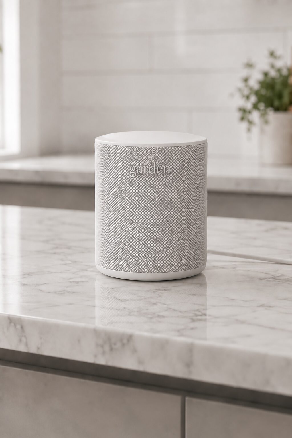 The Garden hub on a kitchen counter.